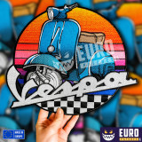 parche piaggio vespa para chaqueta motera